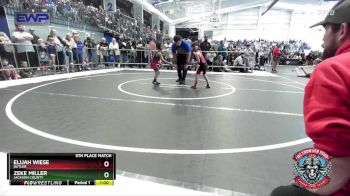 49 lbs 5th Place Match - Zeke Miller, Jackson County vs Elijah Wiese, Butler