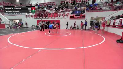 JH 138 lbs Champ. Round 3 - Charlie Kennedy, YUKON vs Karlee Kennedy, PIEDMONT