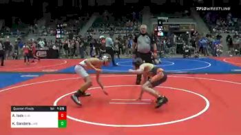 98 lbs Quarterfinal - Andrew Isek, Black Fox Elite vs Keith Sanders, Labette County Wrestling