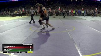 D3-175 lbs Quarterfinal - Cole O`Boyle, Alma HS vs Zac Dykes, Armada HS