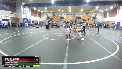 106 lbs Cons. Round 4 - Carson Davies, St John Bosco vs Aidan Young, Millikan High Shcool