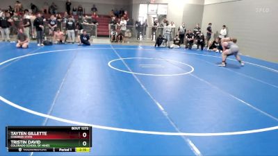 165 lbs Cons. Round 3 - Tayten Gillette, Chadron State vs Tristin David, Colorado School Of Mines