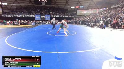 Girls 3A/4A 135 Cons. Round 2 - Ashlie Marrufo, Auburn (Girls) vs Shyla Weeks, Snohomish (Girls)