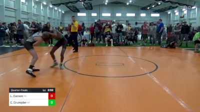 S-90 lbs Quarterfinal - Lucas Carson, PA vs Cameran Crumpler, NY