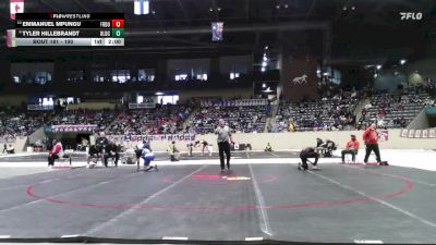 190 lbs Champ. Round 1 - Tyler Hillebrandt, Oldham County vs Emmanuel Mpungu, Frederick Douglass