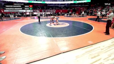 1A 120 lbs Quarterfinal - Preston Waughtel, Vandalia vs Augustus Swanson, Princeton