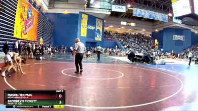 144 lbs Champ. Round 2 - Brooklyn Pickett, Mount St Joes vs Mason Thomas, Bethlehem Catholic