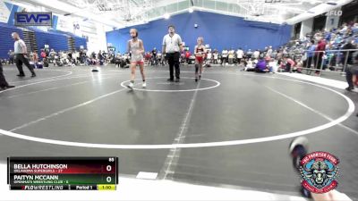 85 lbs Round 3 (4 Team) - Bella Hutchinson, Oklahoma Supergirls vs Paityn McCann, OpenMats Wrestling Club