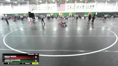 133 lbs Prelim - Brian Beers, Illinois vs Aiden Dallinger, Indianapolis