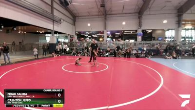 46 lbs Champ. Round 1 - Cashton Jeffs, NTX Wrestling vs Noah Saliba, Katy Area Wrestling Club