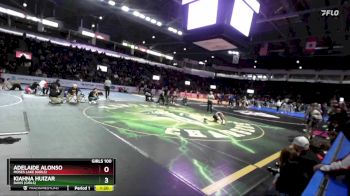 Girls 100 lbs Champ. Round 1 - Adelaide Alonso, Moses Lake (Girls) vs Kiahna Huizar, Davis (Girls)