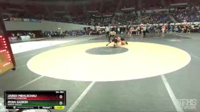 3A-182 lbs Semifinal - Jared Mehlschau, Santiam Christian vs Ryan Gaskin, North Valley