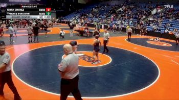155 lbs Champ. Round 1 - Grace Stratton, Freeburg vs Kiyah Chavez, Oswego (H.S.)