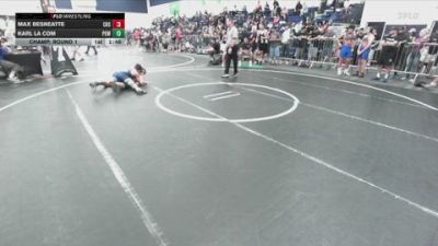 132 lbs Champ. Round 1 - Max Besneatte, Chaparral High School vs Karl La Com, Poway