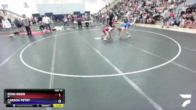 132 lbs Champ. Round 1 - Ryan Rider, IA vs Carson Petry, MN