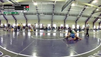 141 lbs Quarterfinal - Aiden Burford, Point Park University vs Jaiden Sarabia, Unattached