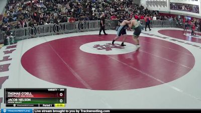 285 lbs Cons. Round 2 - Thomas O`Dell, Deer Valley High School vs Jacob Nelson, Virgin Valley