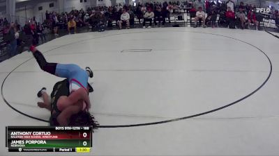 168 lbs Champ. Round 2 - James Porpora, Nebraska vs Anthony Cortijo, Ralston High School Wrestling