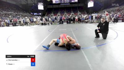 126 lbs Rnd Of 128 - Jaiden Hernandez, Arizona vs Tristen Haas, Ohio