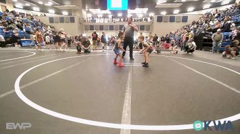 52 lbs Round Of 16 - Waylen Mylonas, OKC Saints Wrestling vs Leonardo Oropeza, Hennessey Takedown Club