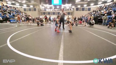 52 lbs Round Of 16 - Waylen Mylonas, OKC Saints Wrestling vs Leonardo Oropeza, Hennessey Takedown Club