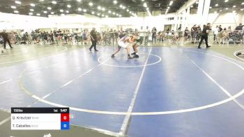 156 lbs Consi Of 8 #2 - Quincy Kreutzer, Bear Cave WC vs Thales Caballes, Golden Backs Wrestling