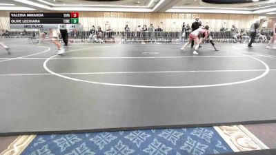 109 lbs 3rd Place - Valeria Miranda, Topanga-Btsla vs Olive Lechiara, Temecula Valley HS