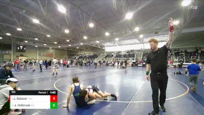 120 lbs Cons. Round 2 - Joseph Holbrook, Ridgeline vs Joseph Salazar, Northside Wrestling Club