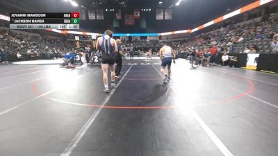 190 lbs Round Of 32 - Jovanni Mansour, Granite Hills (SD) vs Jackson Naven, Frontier (CS)