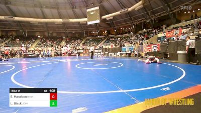 145 lbs Round Of 16 - Elias Haralson, Bronco Wrestling Club vs Luke Black, Jenks Trojan Wrestling Club