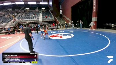 71 lbs Cons. Round 4 - Brody Miller, Worland Wrestling Club vs Aeries Carrillo, Top Of The Rock Wrestling Club