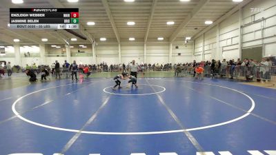 55 lbs Semifinal - Enzleigh Webber, Maine Trappers WC vs Jasmine Belen, Bristol