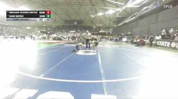 Boys 3A 106 lbs Cons. Round 7 - Emiliano Olivera-Matias, Shorewood vs Juan Mateo, Gig Harbor