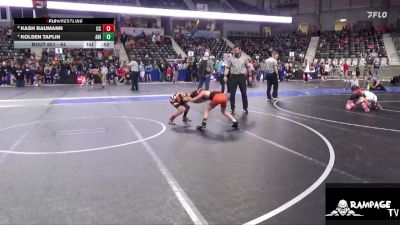 64 lbs Cons. Round 2 - Kash Baumann, Clay County vs Kolsen Taplin, Abilene