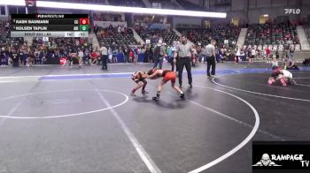 64 lbs Cons. Round 2 - Kash Baumann, Clay County vs Kolsen Taplin, Abilene