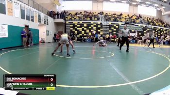 132 lbs Semifinal - Desmond Childers, COPLEY vs Sal Bonacuse, REVERE