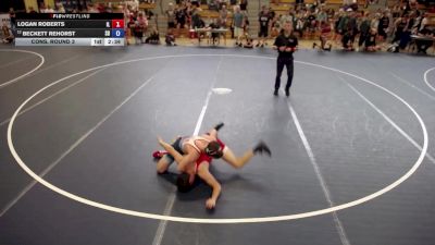 126 lbs Cons. Round 3 - Logan Roberts, IL vs Beckett Rehorst, SD