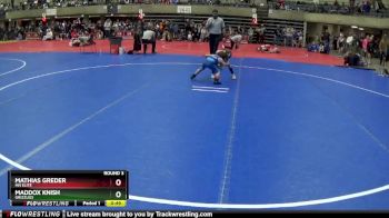 55 lbs Round 3 - Mathias Greder, Mn Elite vs Maddox Knish, Grizzlies