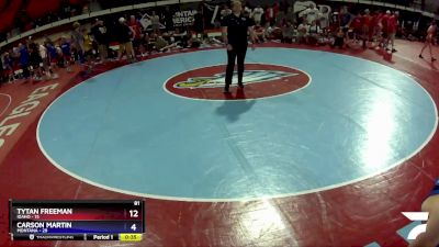 86 lbs Placement Matches (8 Team) - ARCHIE MENDEZ, Idaho vs Caleb Weldon, Montana