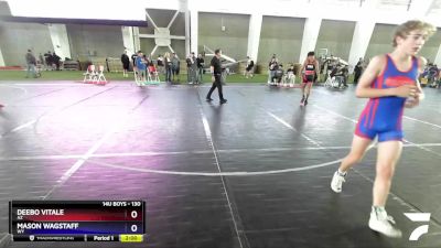 130 lbs Cons. Semi - Deebo Vitale, AZ vs Mason Wagstaff, WY