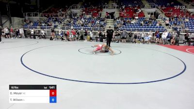 157 lbs Cons 32 #1 - Grady Meyer, NE vs Trace Wilson, IL