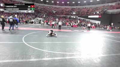 110 lbs Cons. Round 4 - Conner Moser, Mollitium Wrestling Club vs Preston Ott, Askren Wrestling Academy