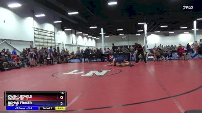 187 lbs Round 3 (8 Team) - Owen Lexvold, Minnesota Red vs Roman Fraser, Texas