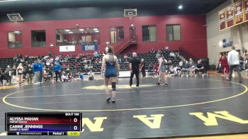 123 lbs Cons. Semi - Carrie Jennings, Emory & Henry vs Alyssa Mahan, Presbyterian