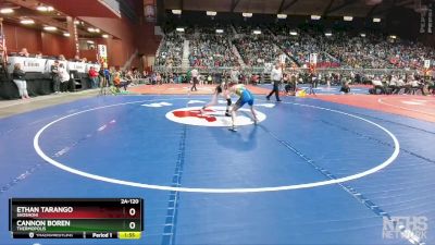 2A-120 lbs Quarterfinal - Cannon Boren, Thermopolis vs Ethan Tarango, Shoshoni