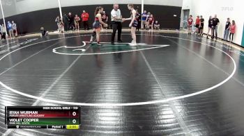 110 lbs Champ. Round 1 - Ryah Wurman, Purler Wrestling Academy vs Violet Cooper, Park Hill South