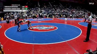 115 lbs Quarterfinal - Delialah Betances, Lee County vs Akansha Aneesh Nair, West Forsyth