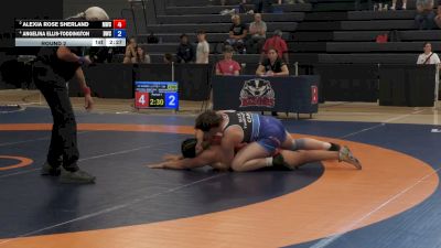 72kg Round 2 - Alexia Rose Sherland, Montreal Wrestling Club vs Angelina Ellis-Toddington, Dinos Wrestling Club