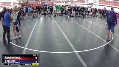145 lbs Round 2 - Emma Stice, MWC Wrestling Academy vs Rowyn Wiltgen, Wrestling With Character