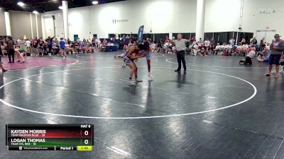 157 lbs Round 6 (16 Team) - Kayden Morris, Team Nauman Blue vs Logan Thomas, Team STL Red